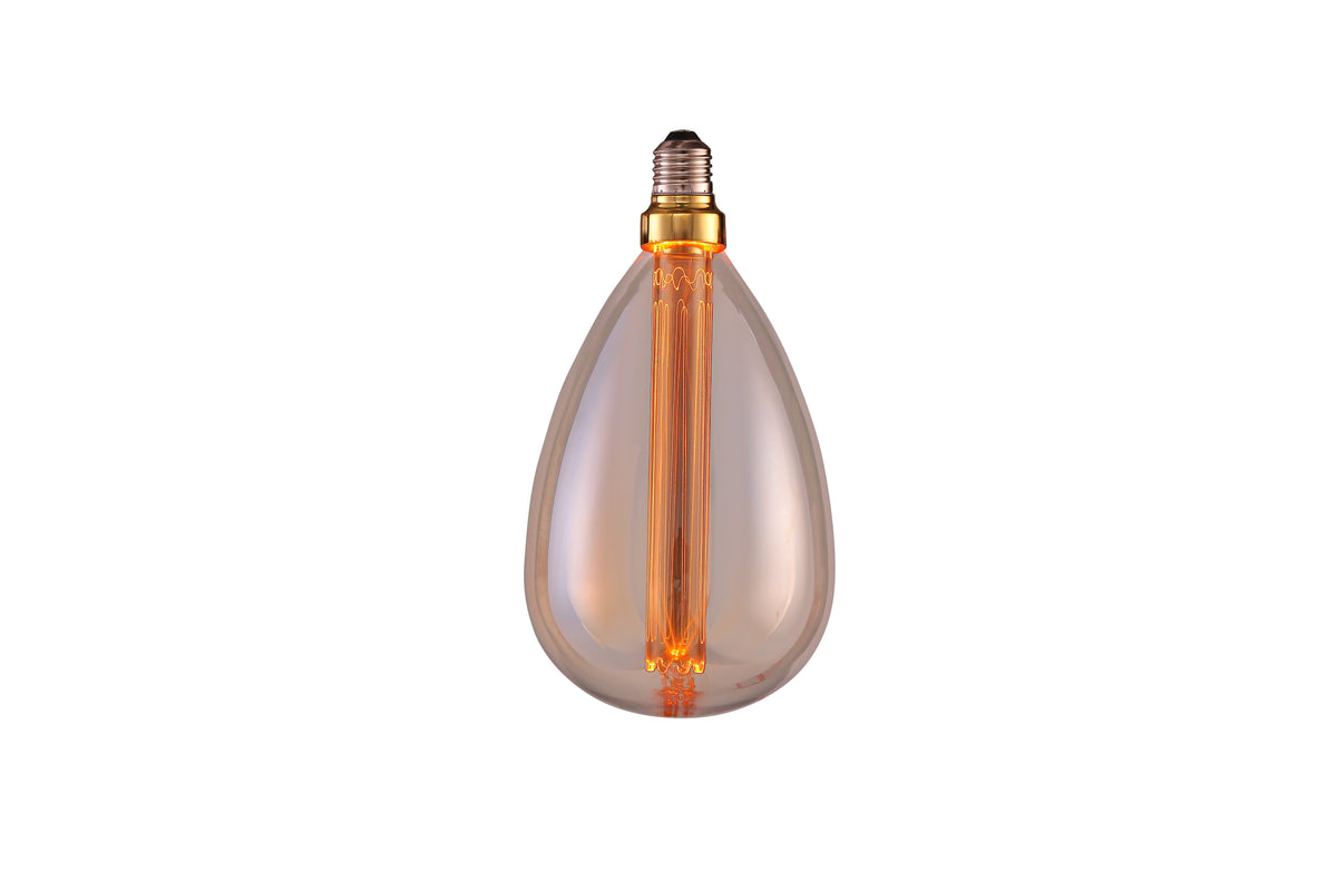 LED Bulb E27 3W AMBER - GOLDEN GLASS