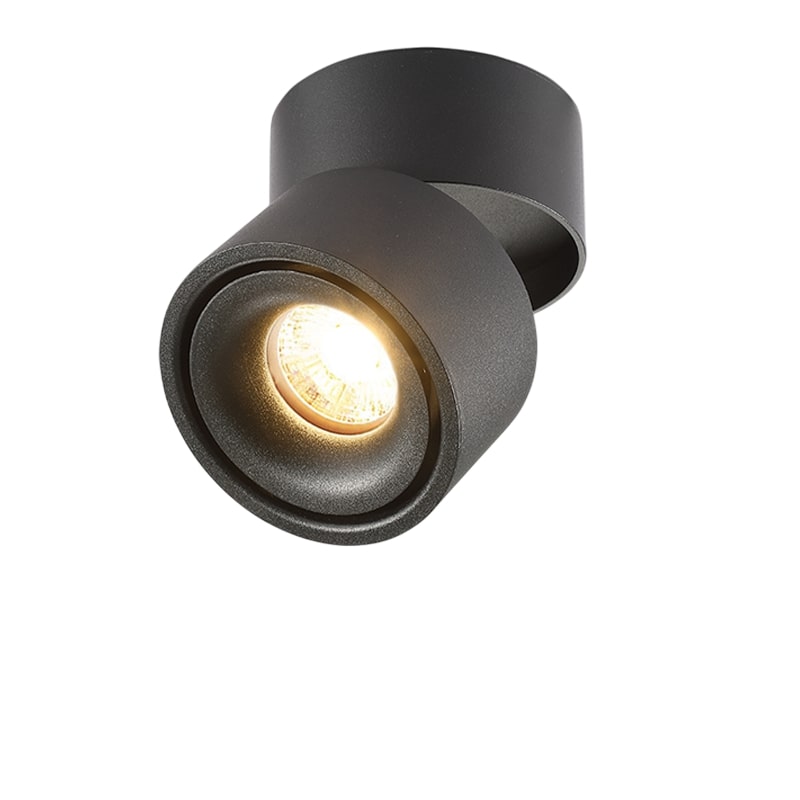 LED Downlight Surface Mount 12W Black 4000K BRIDGELUX-CHIP ADJUSTABLE