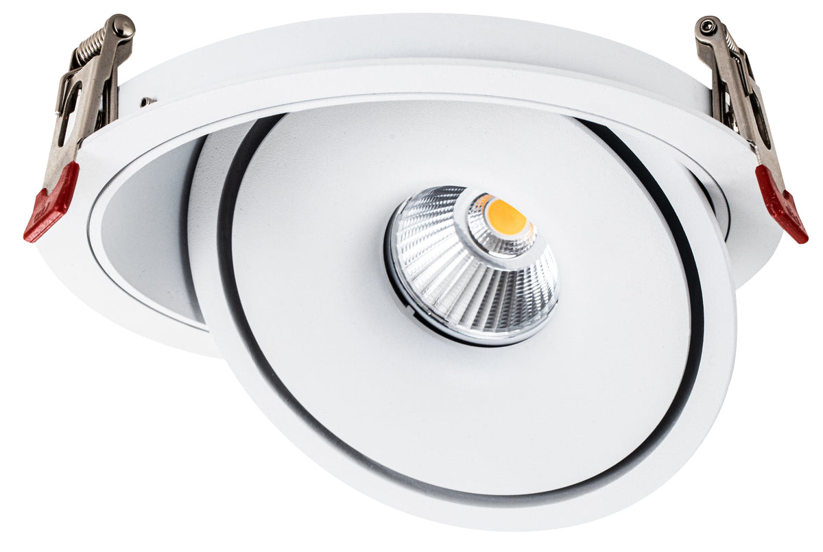 LED COB Downlight 30W ROUND ROTATABLE WHITE - BRIDGELUX