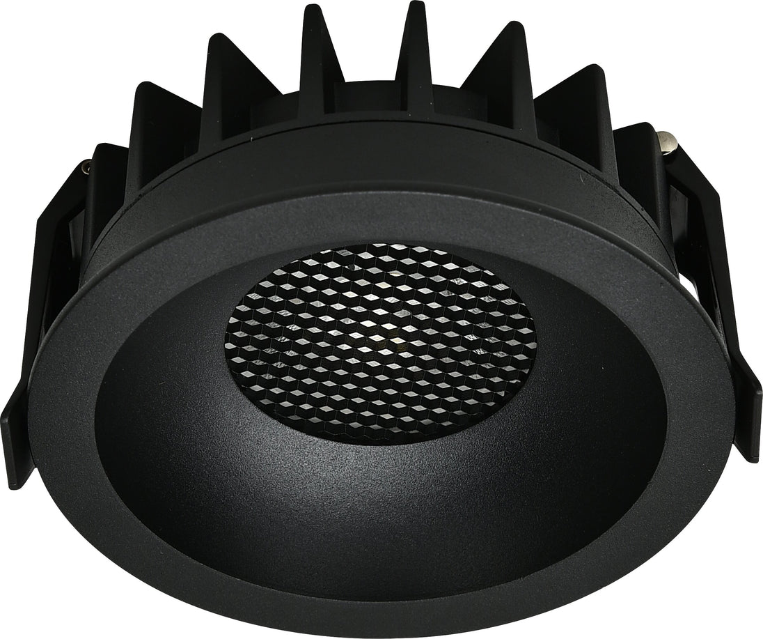 LED COB Downlight 15W CCT ROUND BLACK - BRIDGELUX