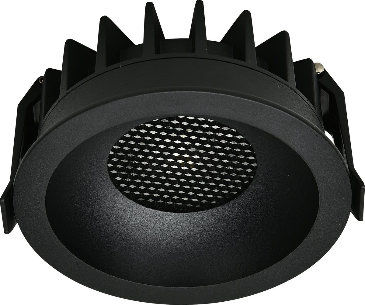 LED COB Downlight 15W CCT ROUND BLACK - BRIDGELUX