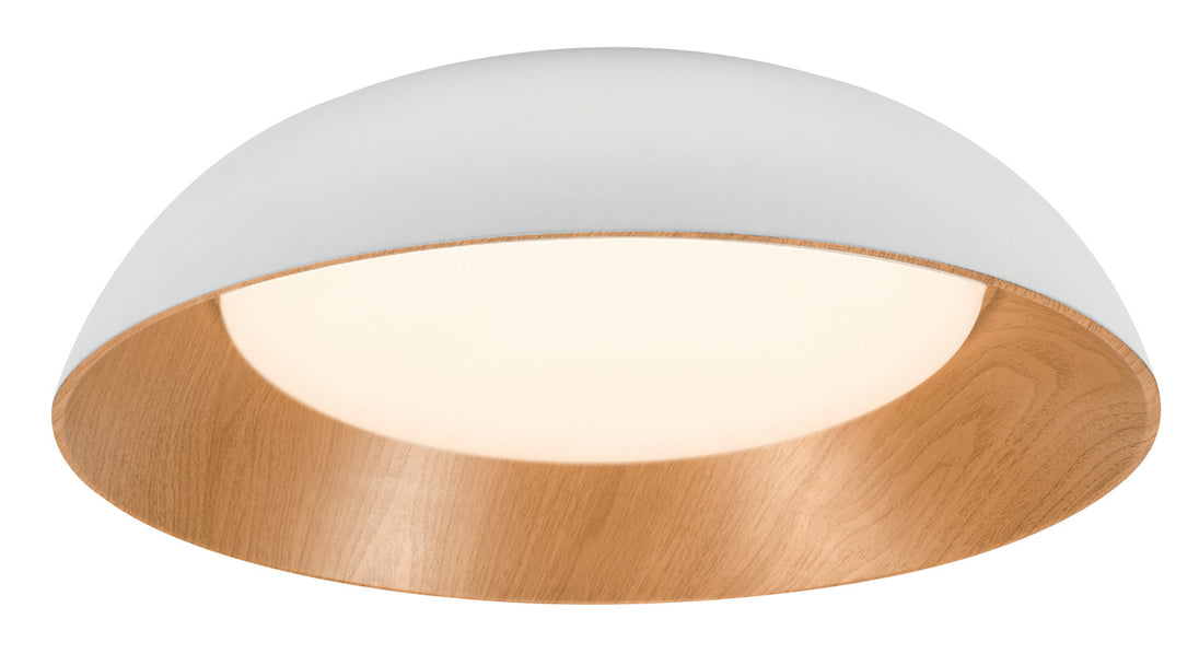 LED Ceiling Light 24W White/Wood Body CCT