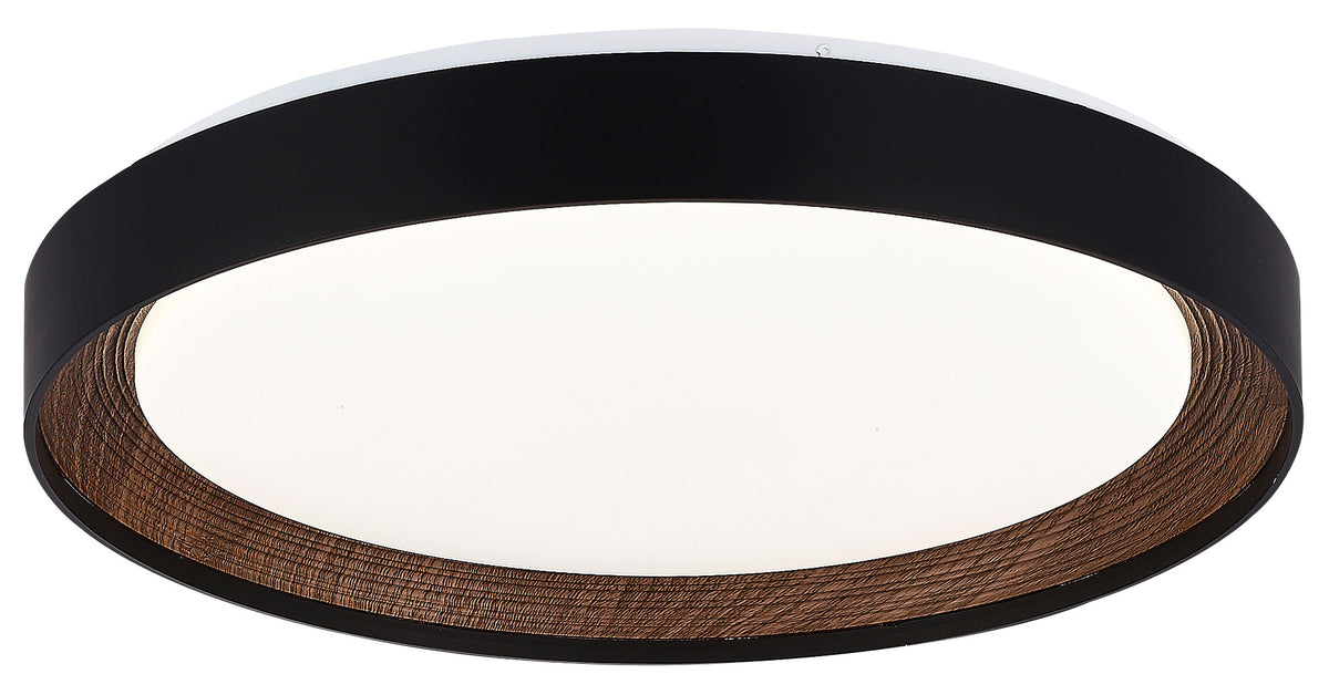 LED Ceiling Light Black/Walnut 54W 3CCT-Memory + Remote Control