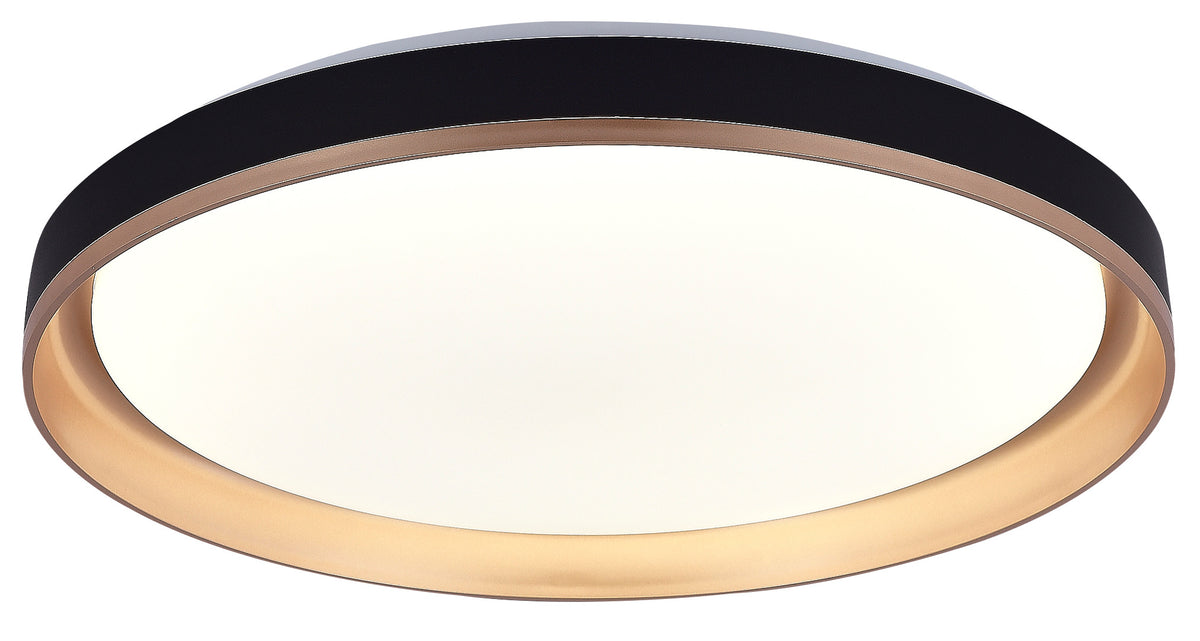 LED Ceiling Light Black/Gold 36W 3CCT-Memory + Remote Control