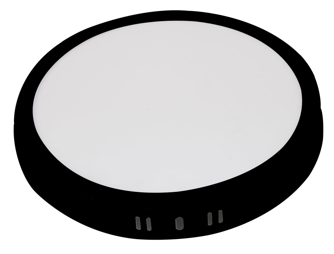 24W LED Surface Panel Round 3CCT Black