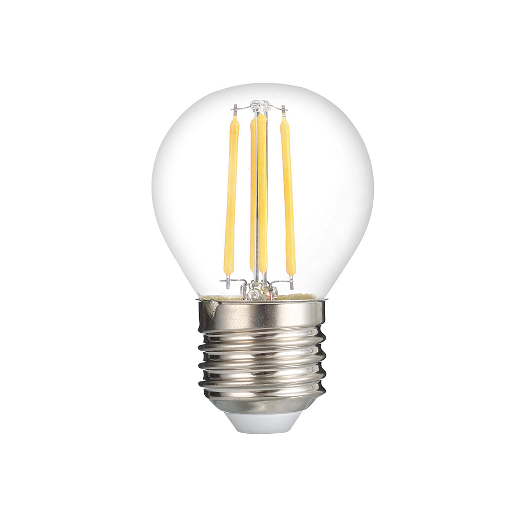 LED Plastic Bulb G45 E27 4W Clear Glass Dimmable