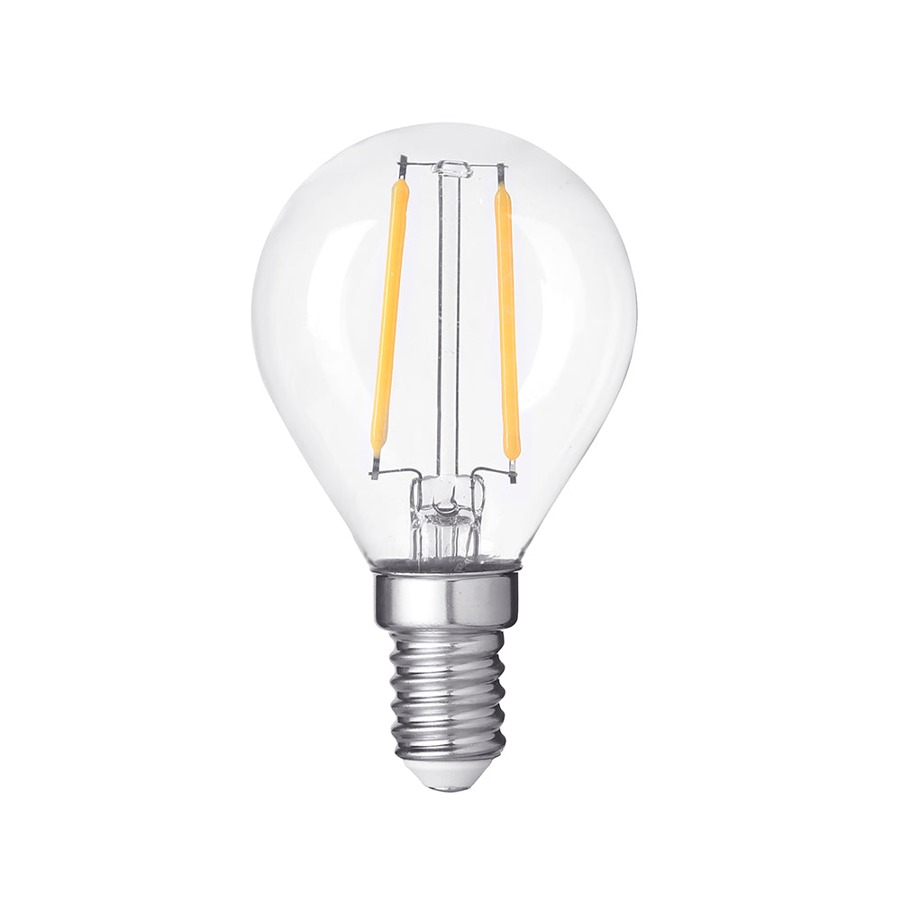 LED Bulb Filament G45 E14 Clear Glass Dimmable