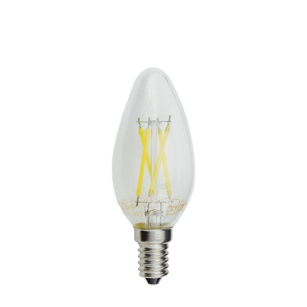 LED Filament Candle Bulb C35 E14