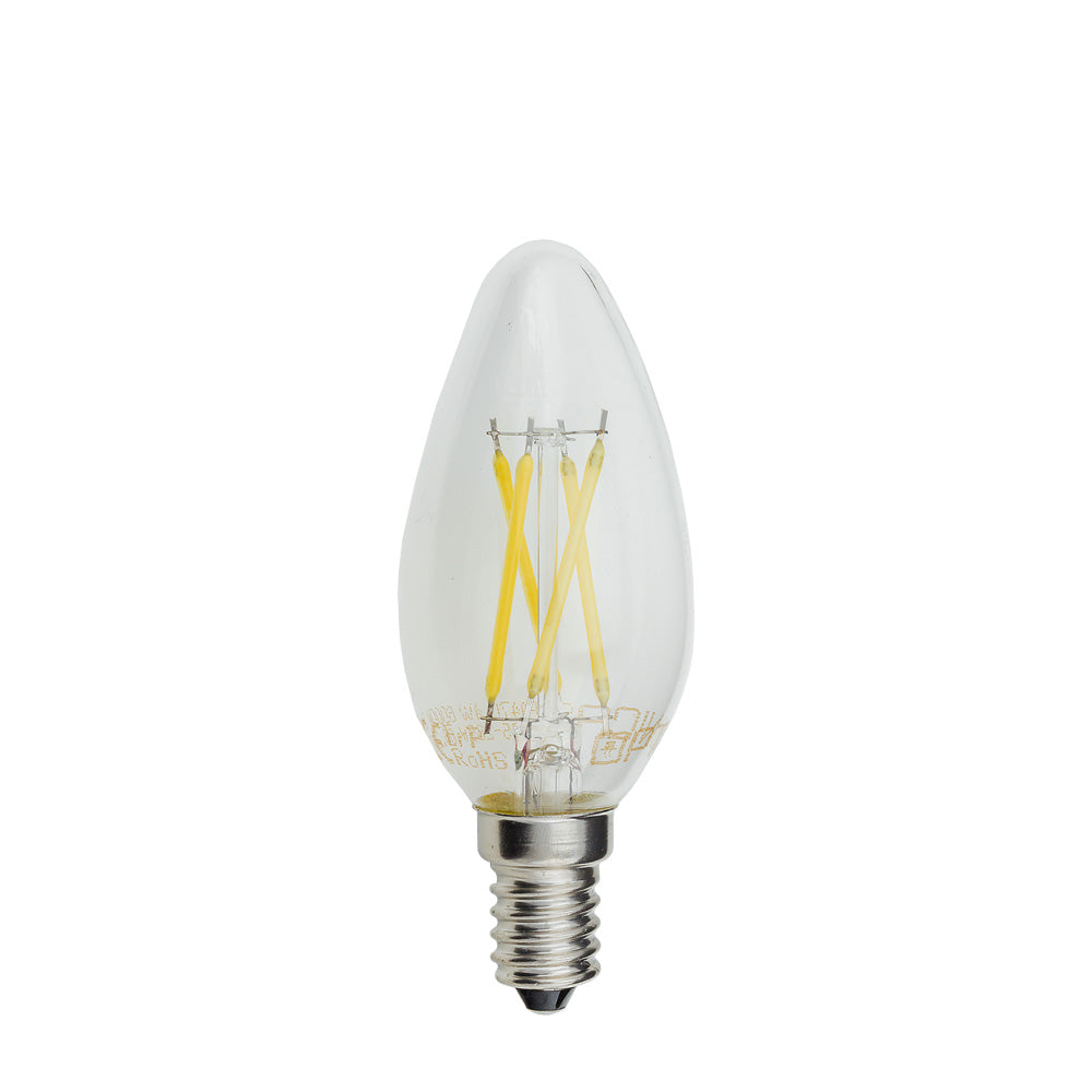 LED Filament Candle Bulb C35 E14