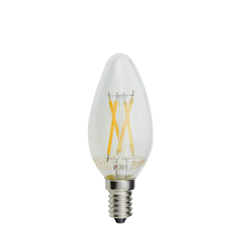LED Filament Candle Bulb C35 E14
