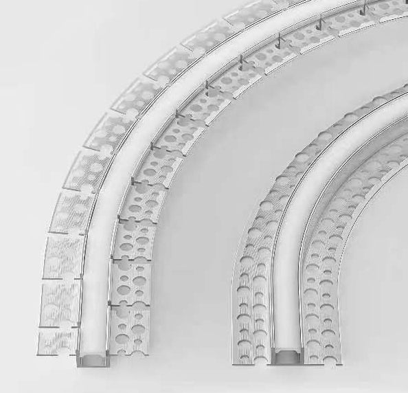 Bendable Profile for LED Strip White body/White cover