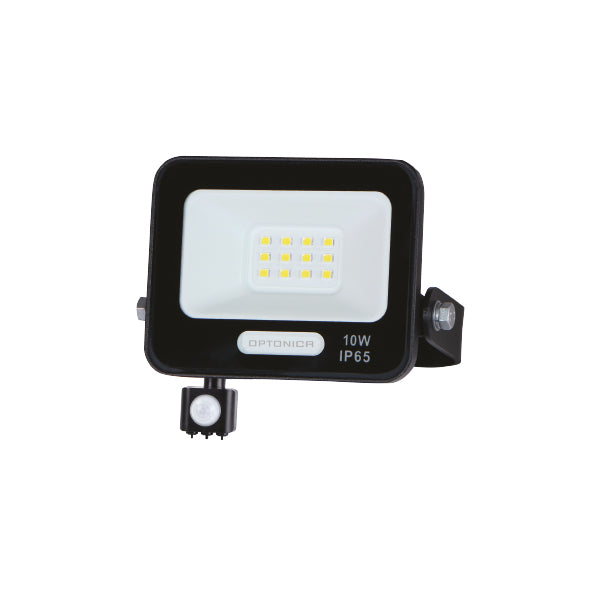 LED SMD Floodlight IP65 Black Body with Sensor