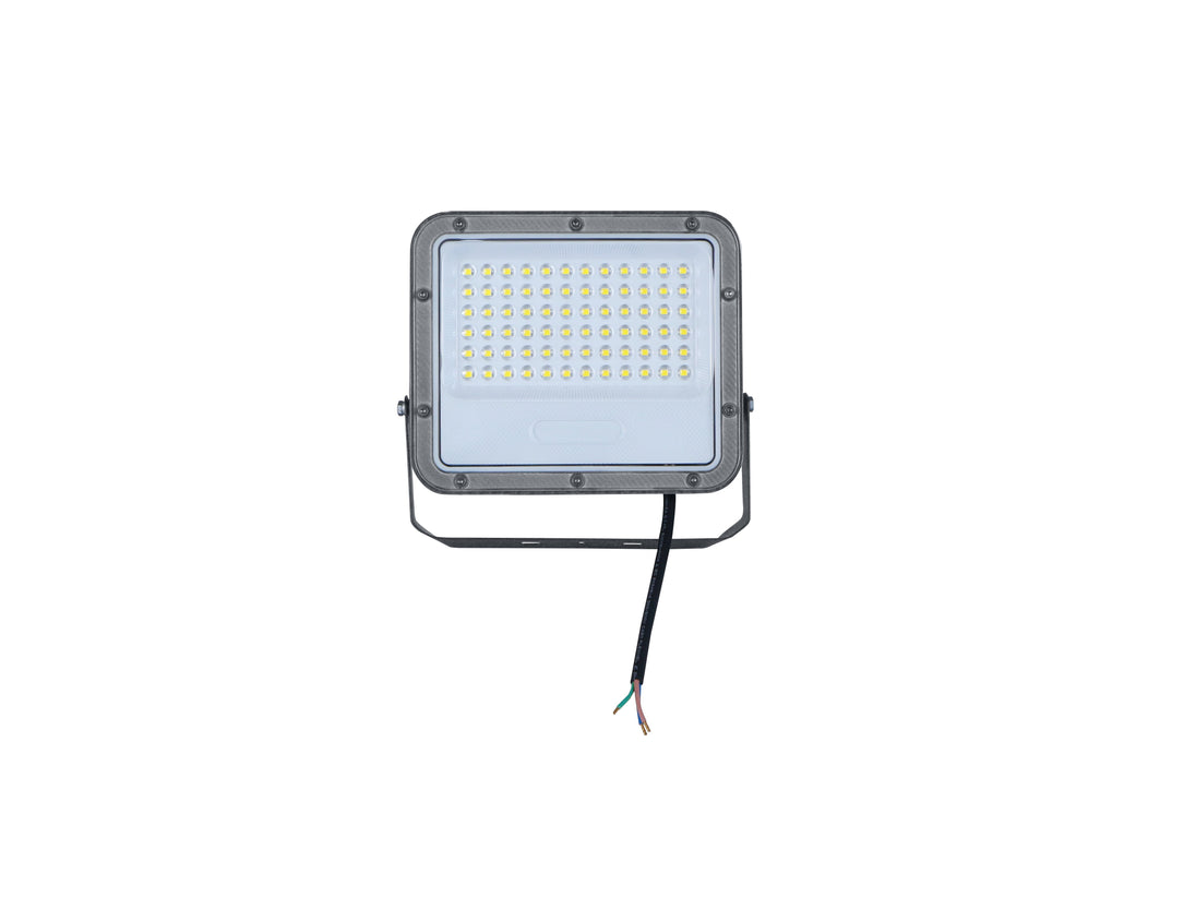 LED SMD Floodlight 50W Grey Body IP65 with 100cm Cable