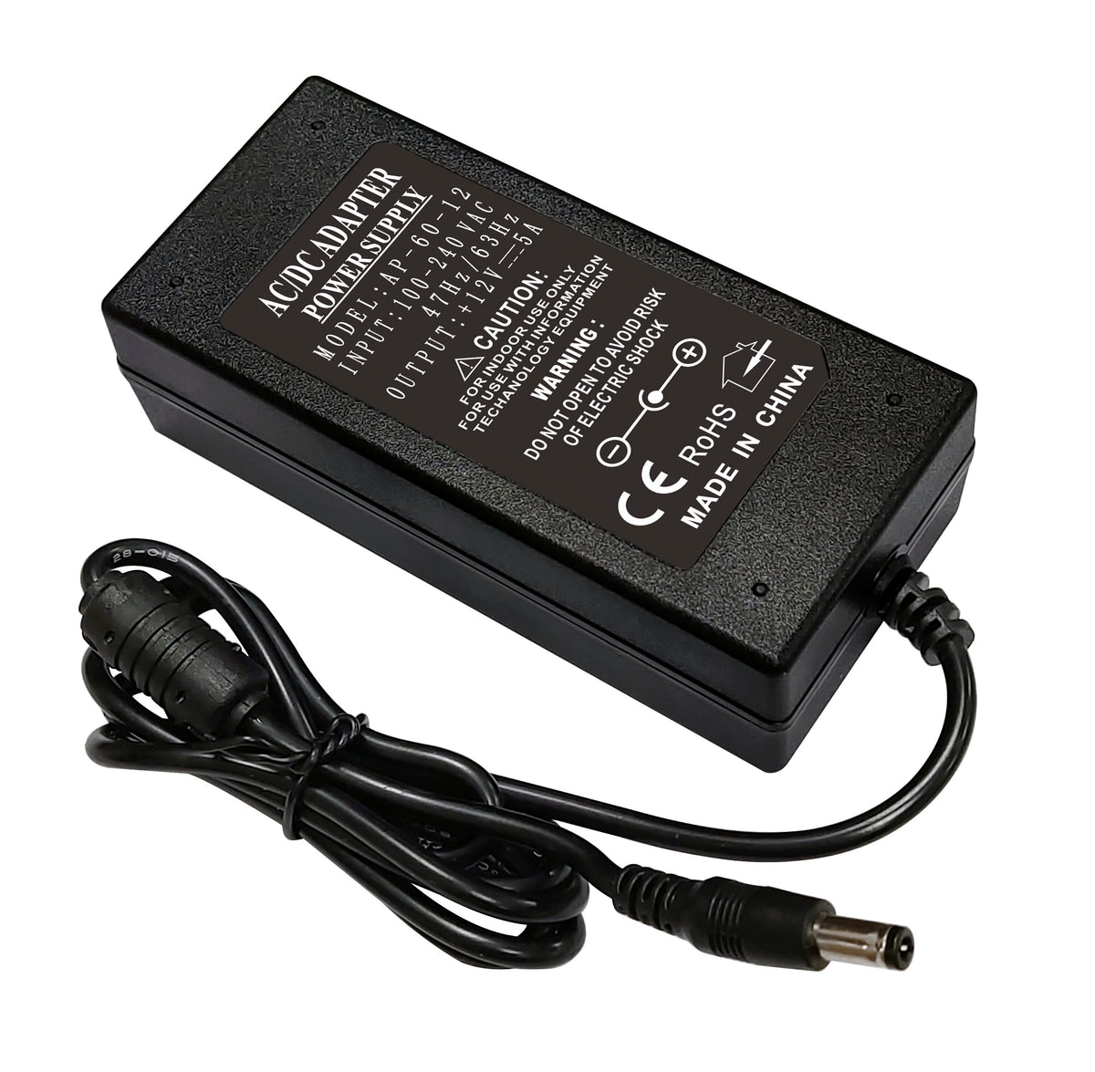 LED Strip Power Supply 60W 12V 5A - PLASTIC IP44