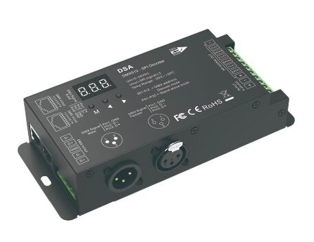DMX512 to SPI Pixel Decoder 5-24VDC DMX512/RDM+RF 2.4G
