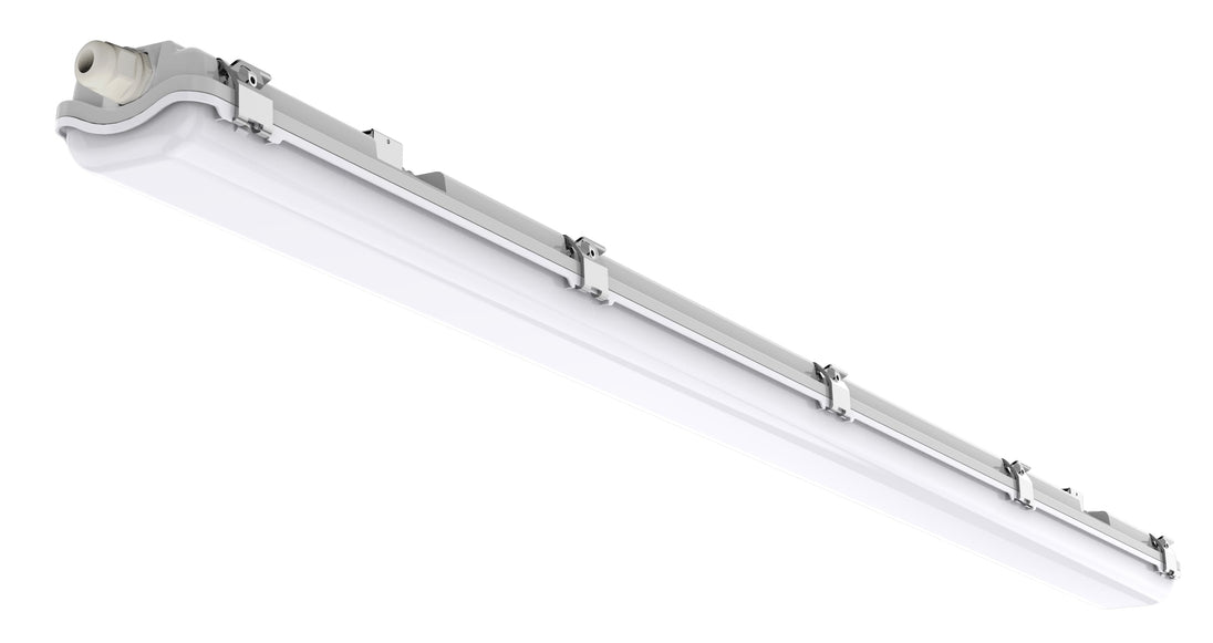 Fixture for One Side Power LED Tube T8 1x150cm IP65 with SS Clips