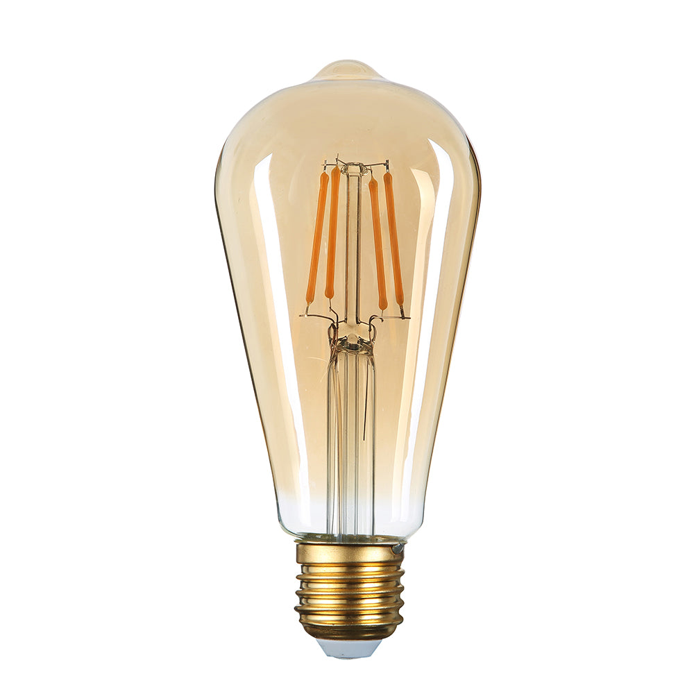 LED Bulb E27 ST64 Golden Glass