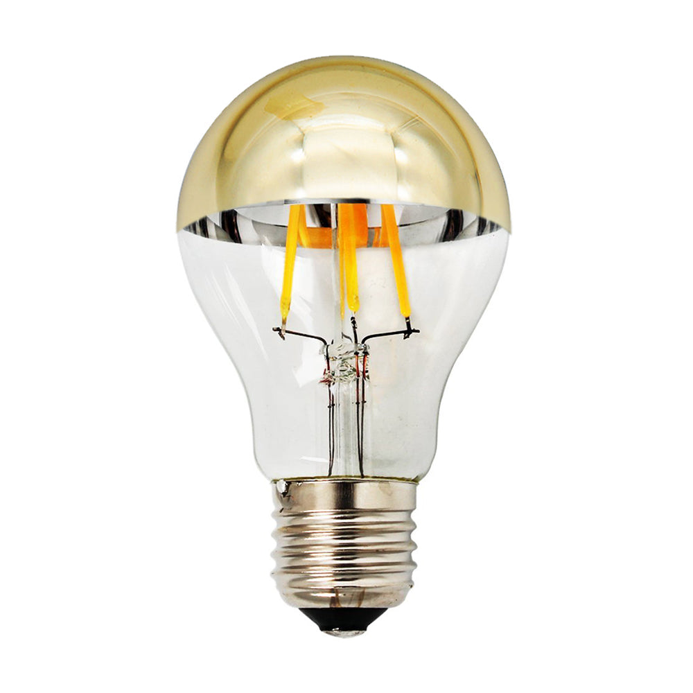 LED Bulb A60 Half Golden Glass