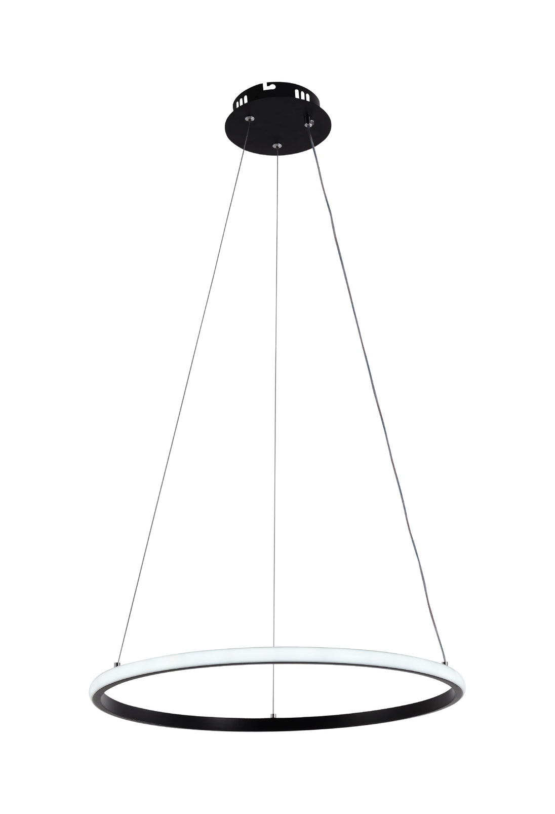LED Pendant Lamp CCT 30W Black Dimmable + Remote Control