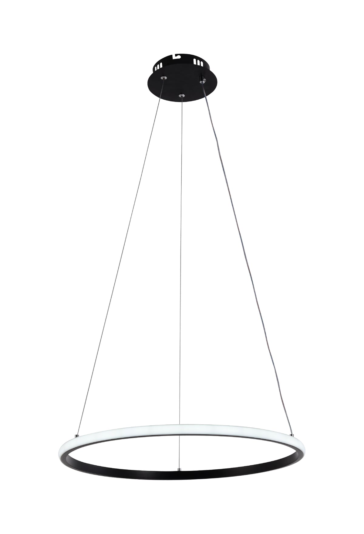 LED Pendant Lamp CCT 30W Black Dimmable + Remote Control