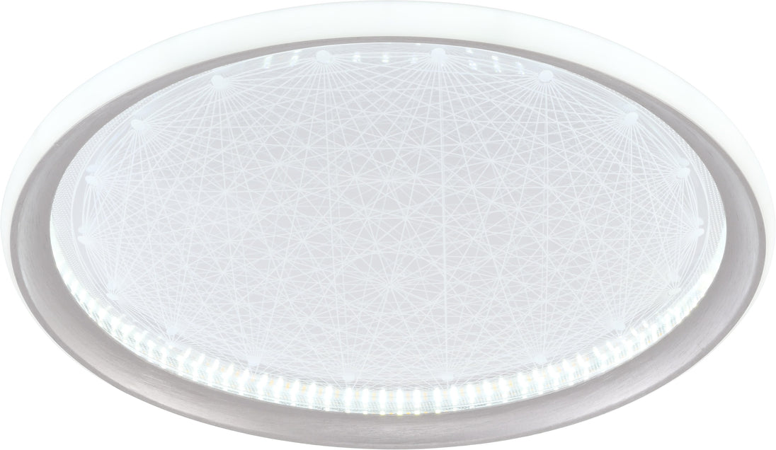 LED Ceiling Lamp CCT 42W Silver+CR Dimmable + Remote Control