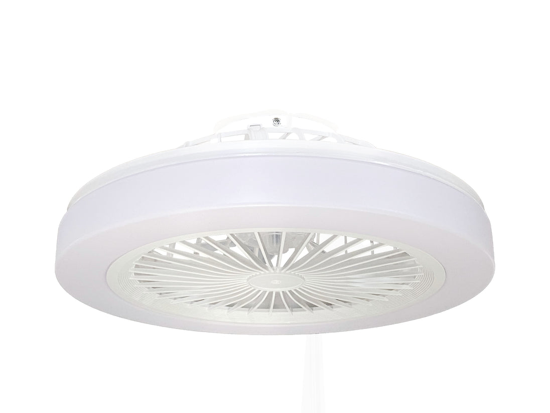 LED Fan Ceiling 36W/3CCT White + Remote Control