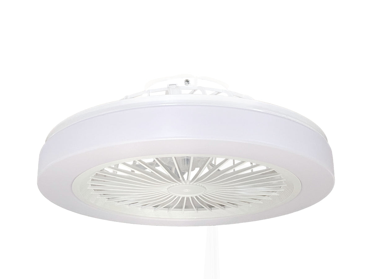 LED Fan Ceiling 36W/3CCT White + Remote Control