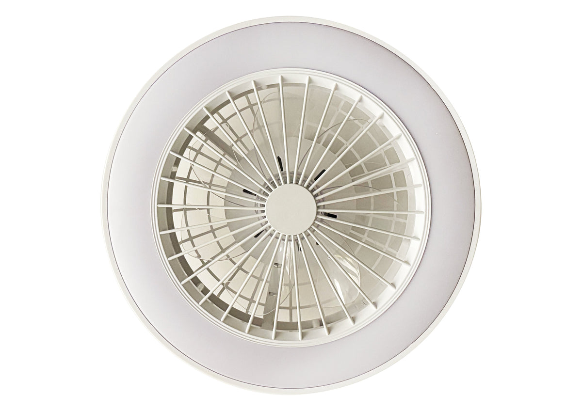 LED FAN Ceiling 36W/3CCT White Body + Remote Control