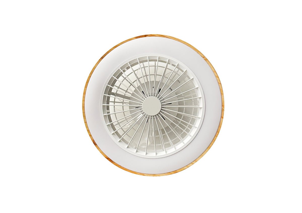 LED FAN Ceiling 36W/3CCT White/Wood Body + Remote Control