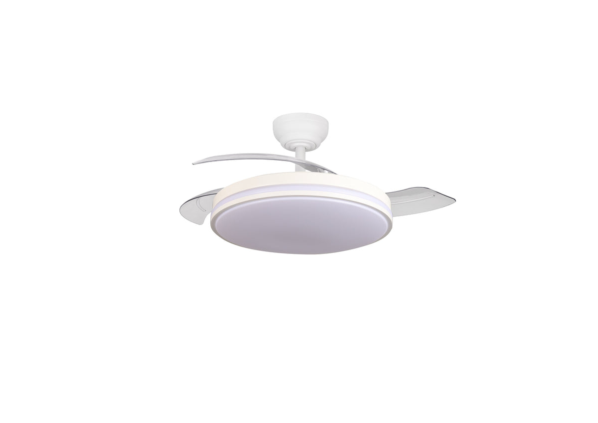 LED FAN Ceiling 30W/3CCT White Body + Remote Control