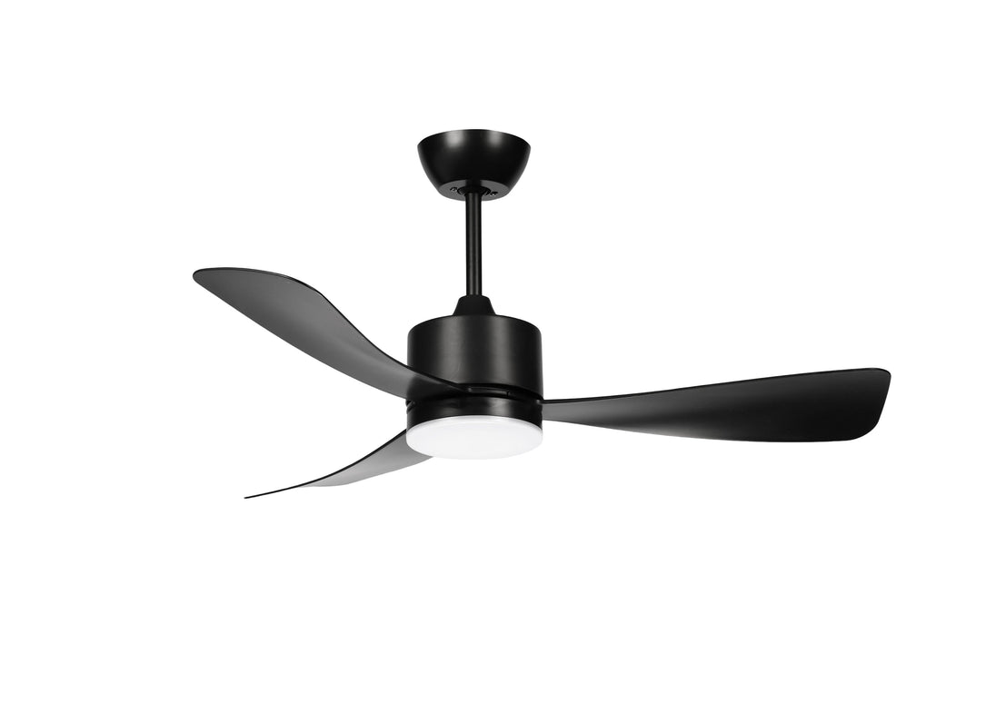 LED FAN Ceiling 18W/3CCT Black Body + Remote Control