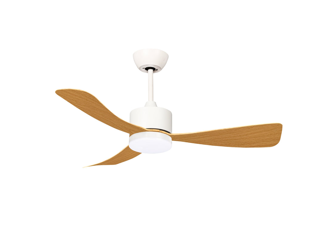 LED FAN Ceiling 18W/3CCT White/Wood + Remote Control