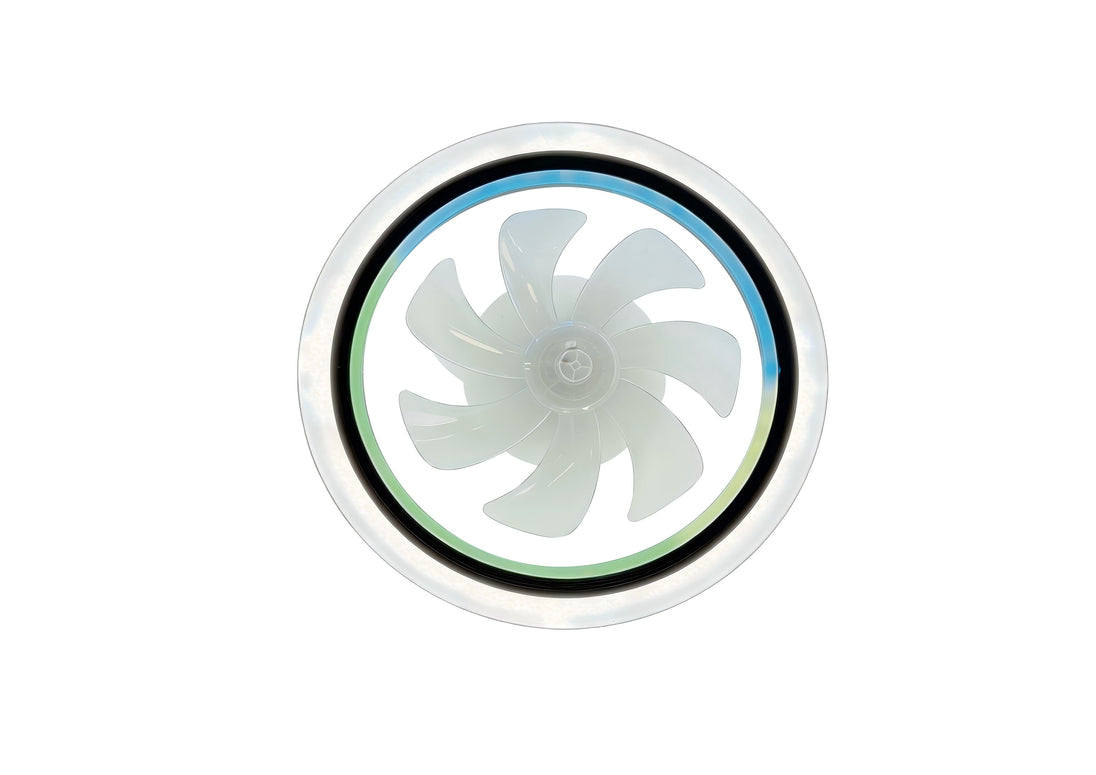 LED Fan Ceiling 24W 3CCT White + Remote Control