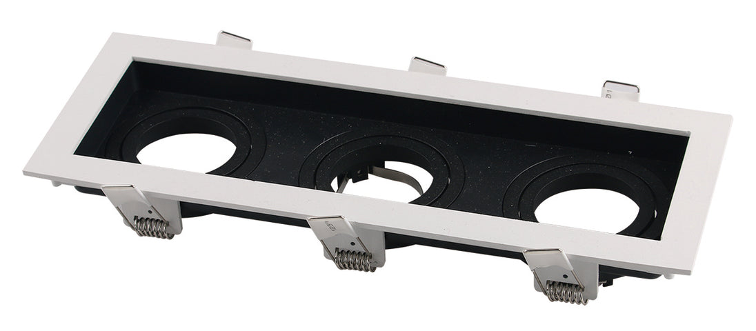 Spotlight Fixture Square Aluminium White/Black Max 35W