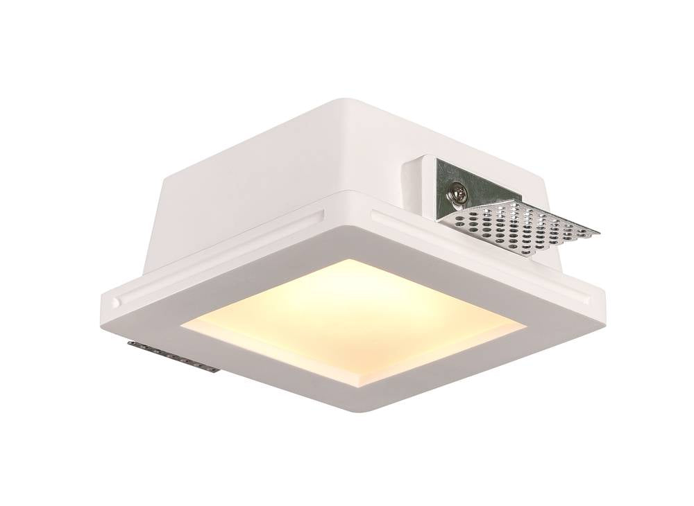 Ceiling Fitting Trimless Recessed Square Frosted Glass