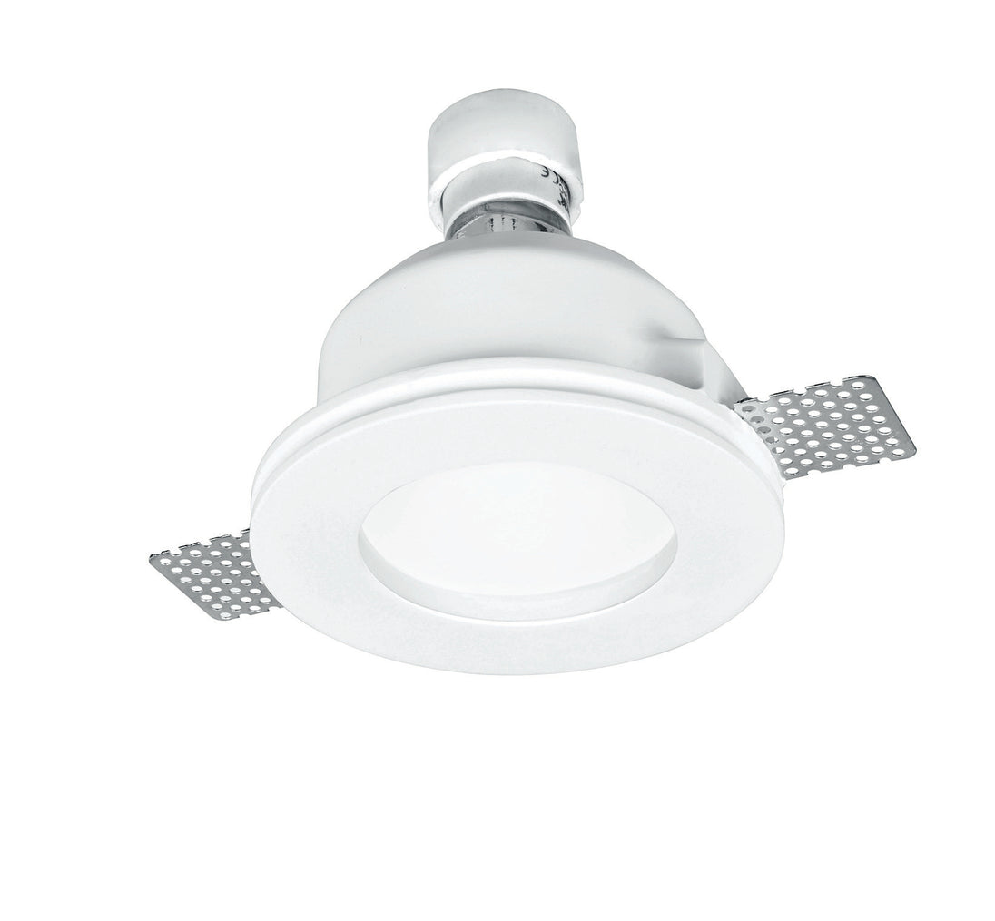 Ceiling Fitting Trimless Recessed Round Frosted Glass