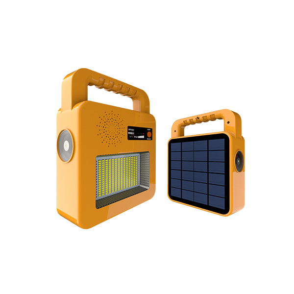 Solar Portable Bluetooth Speaker+Lamp Yellow