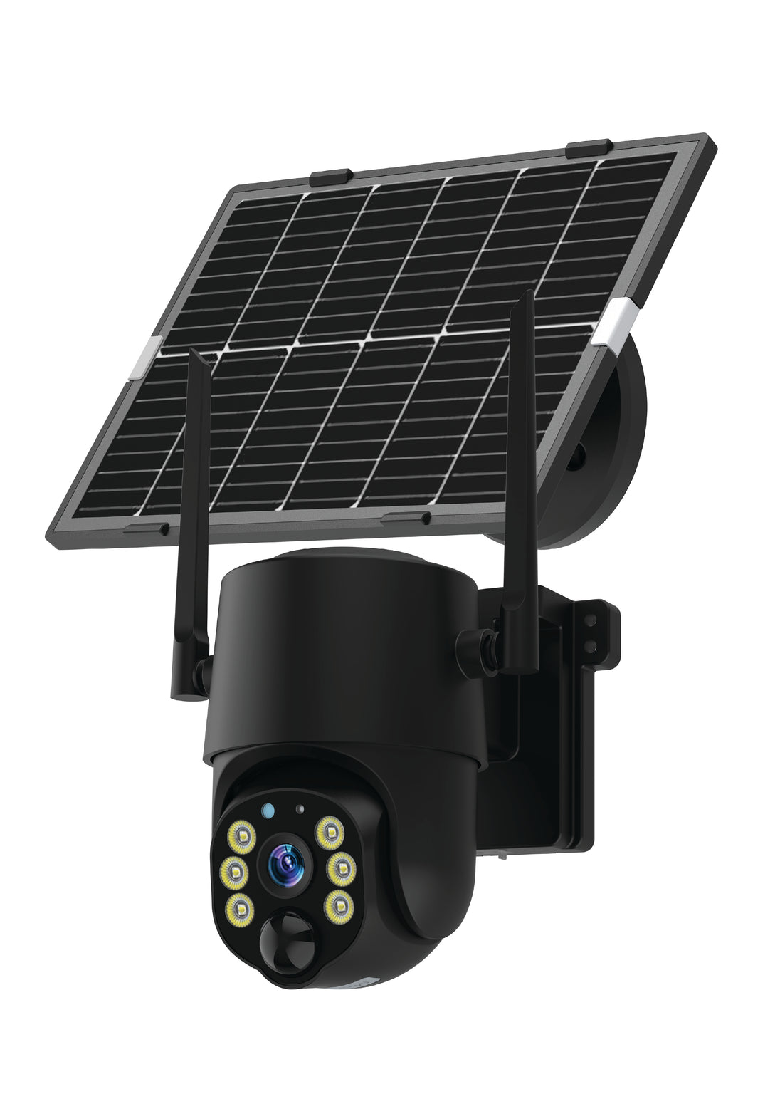 4MW Wi-Fi Solar Battery IP Camera Black SD-Slot