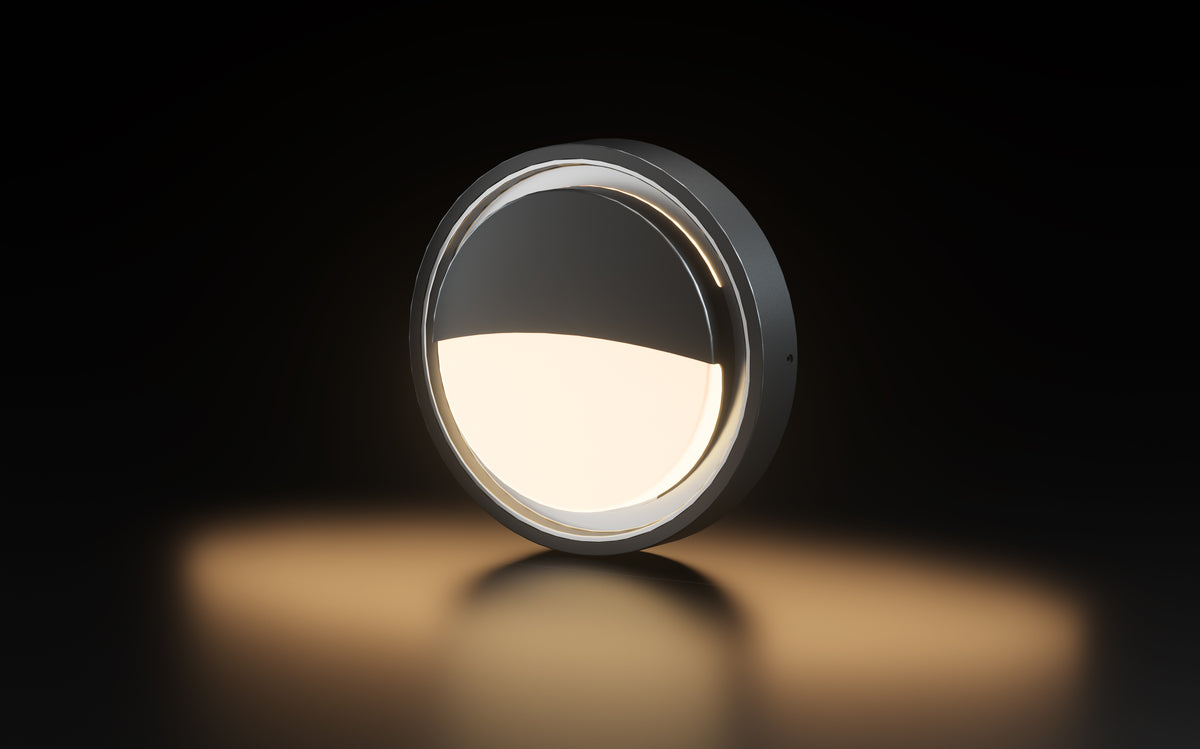 LED Outdoor Ceiling Light BLACK 24W CRI>80 IP65