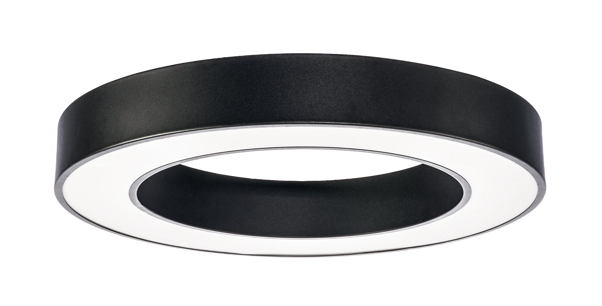 LED Ceiling Light Round Shape Black Body
