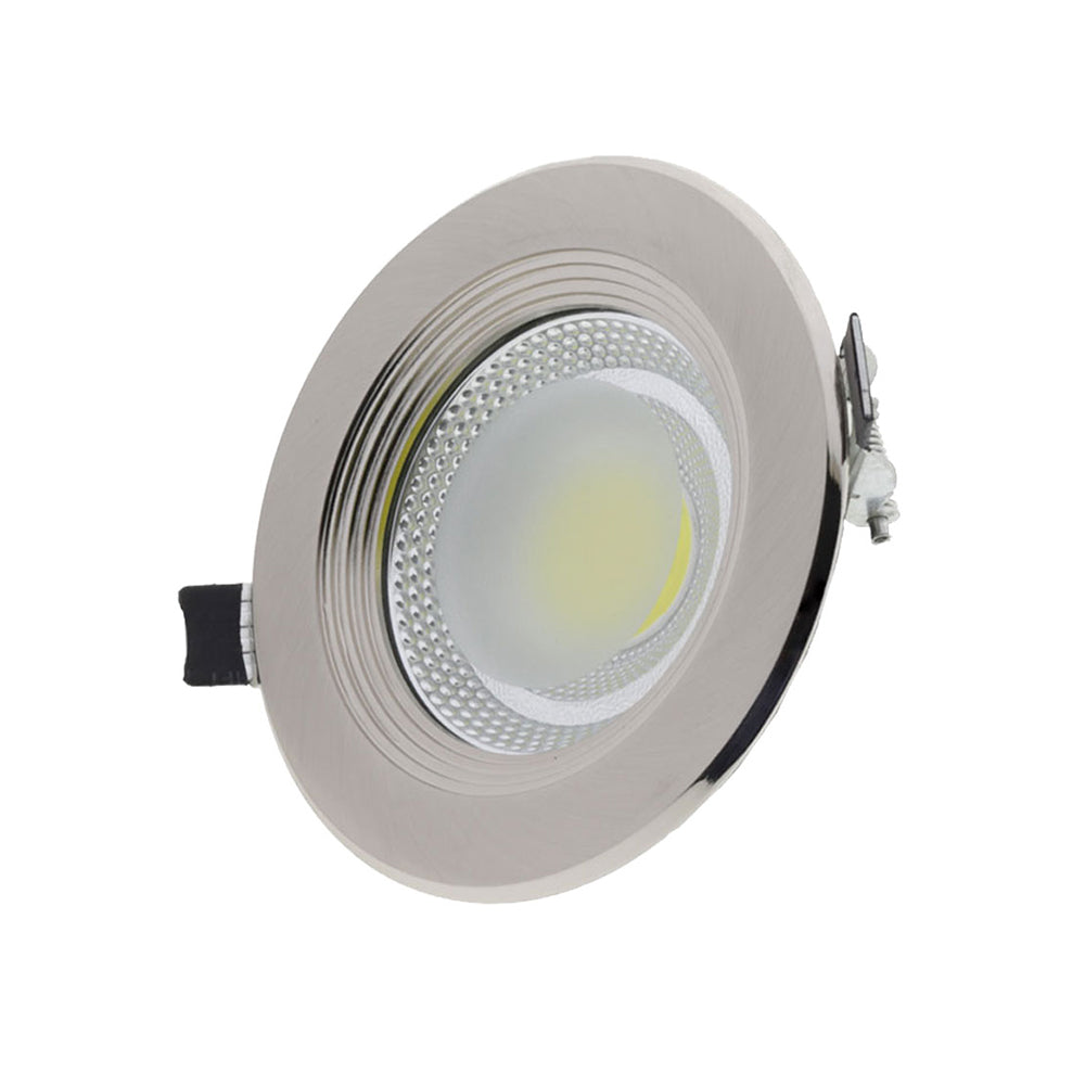 LED COB Downlight Round Inox