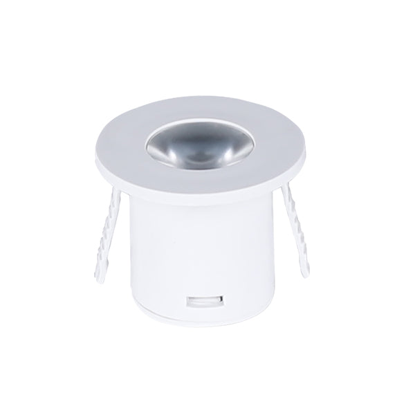 LED Cabinet Light - 1W Round - White Body
