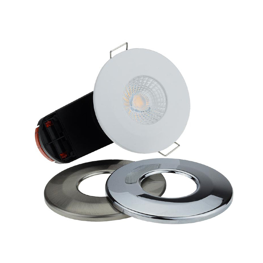 LED Fire Rated Fixture Interchangeable Bezel