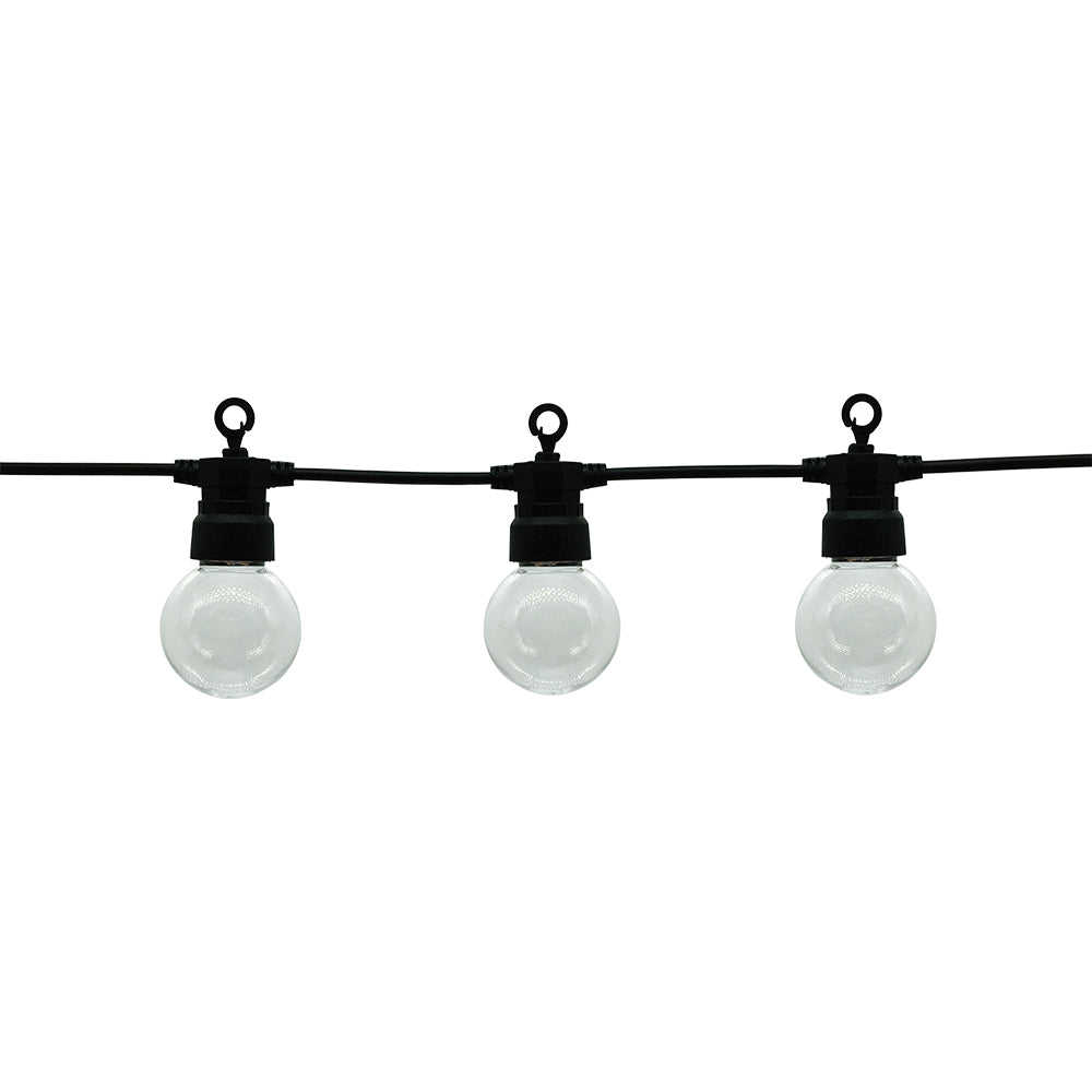 White Outdoor String Light With Bulbs 20pc