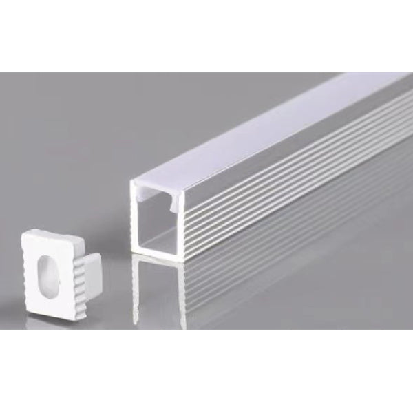 Aluminium Profile For LED Strip Silver Body and White Cover L=2m