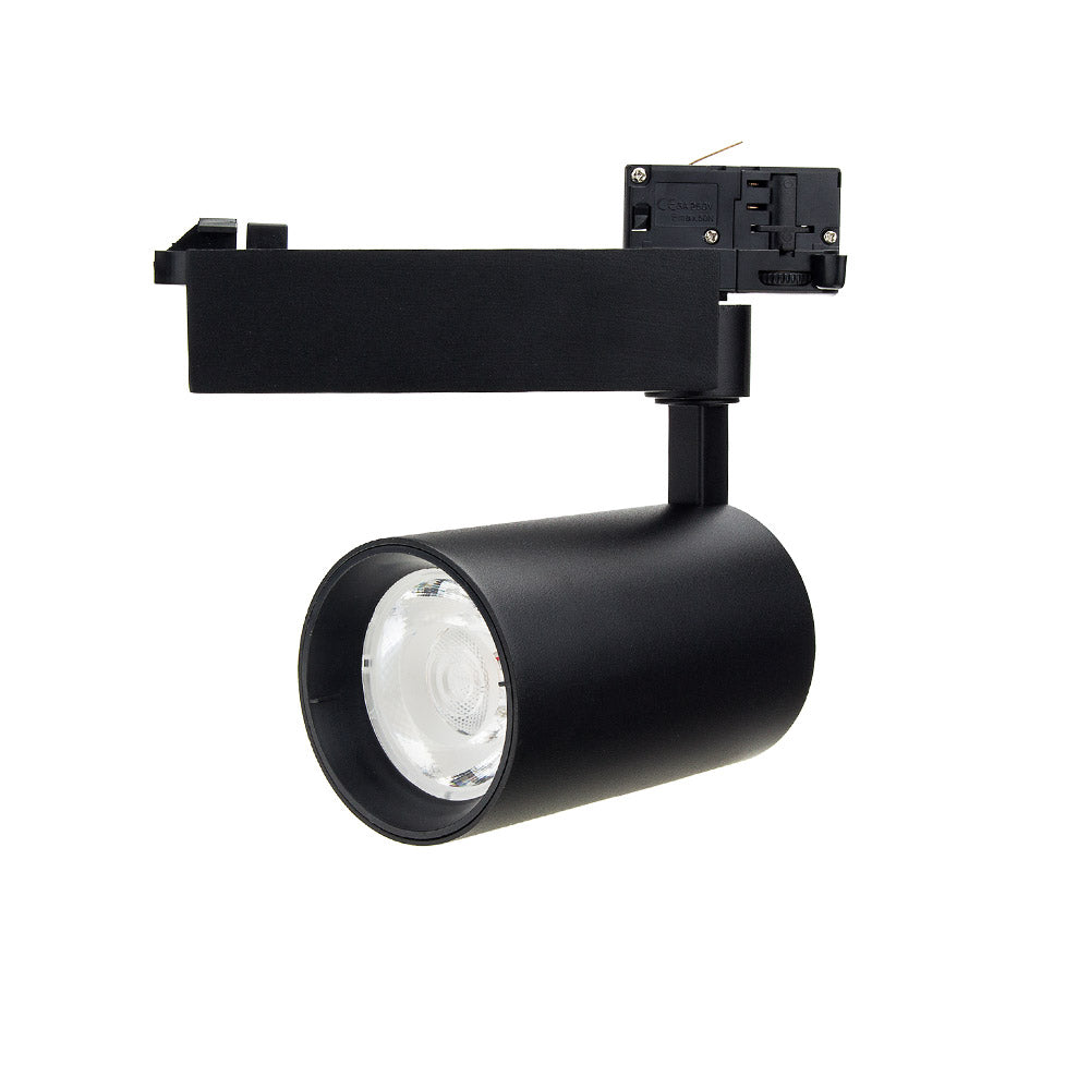 LED 4 Wire Track Light Black Body