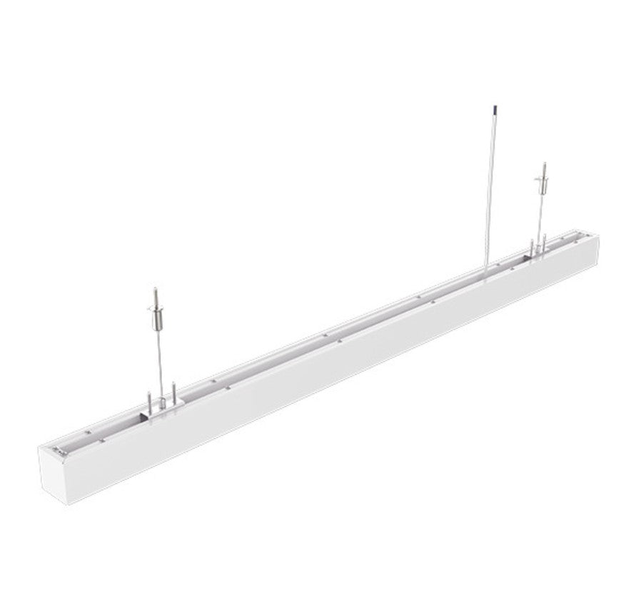 LED Linear Suspended Light White Body - 3 Years Warranty