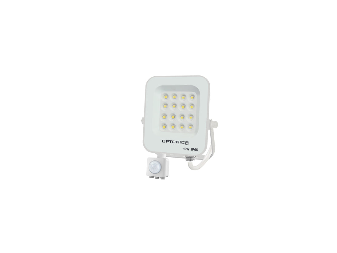 LED SMD Floodlight White Body IP65 With Sensor