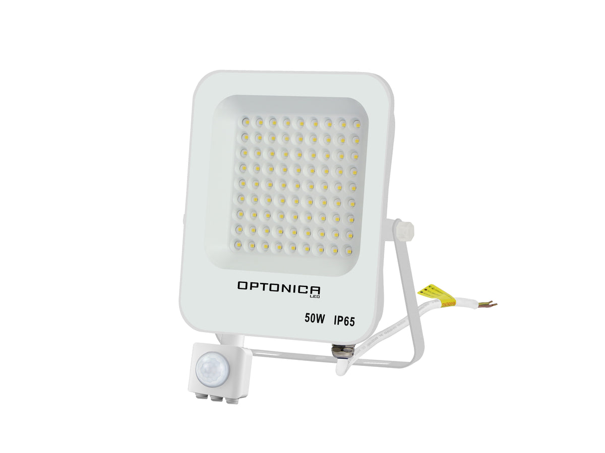 LED SMD Floodlight White Body IP65 With Sensor