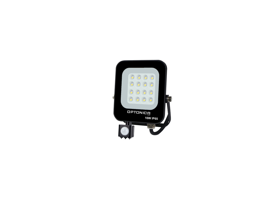LED SMD Floodlight Black Body IP65 With Sensor